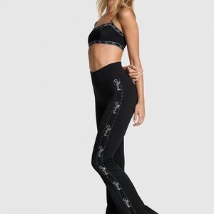Victoria's Secret PINK  Flare Relay Leggings with Bling